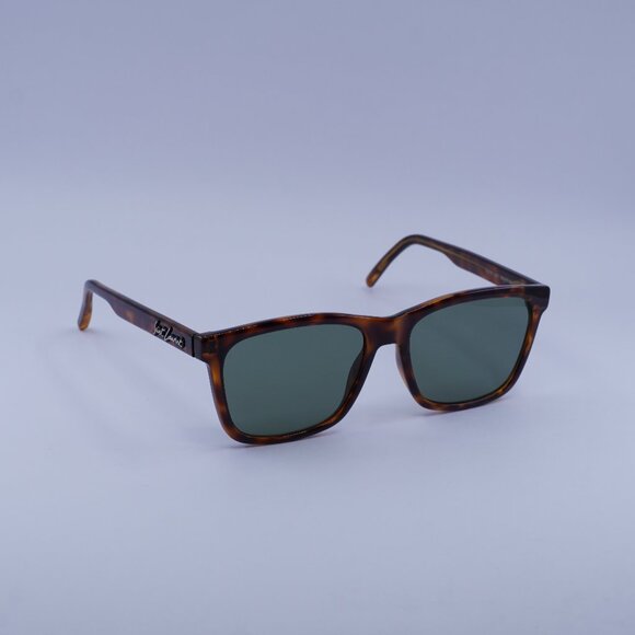 Saint Laurent SL318 003 Sunglasses Havana Rectangle Frame, Green Lenses - Picture 1 of 10